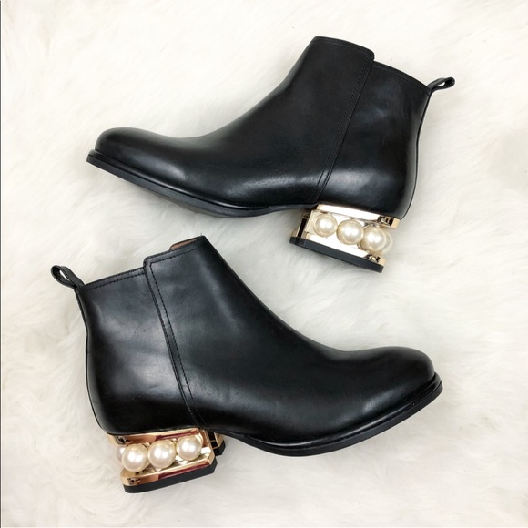 Jeffrey Campbell Black Pearl Heel Ankle 